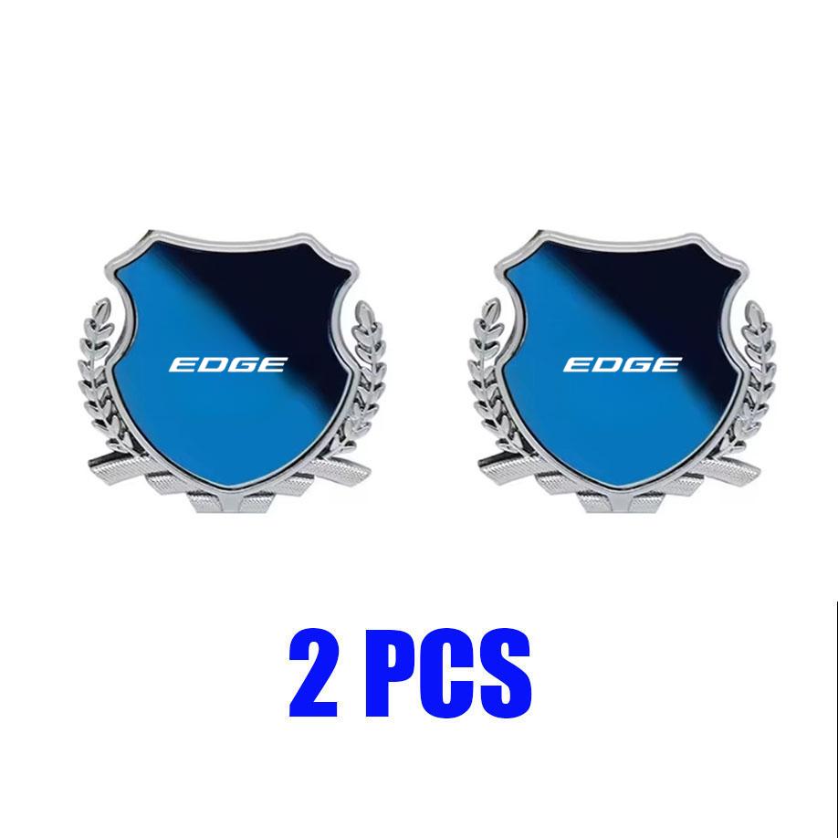 Zinc Alloy Metal Car Fender Emblem Side Window Badge Styling Decal For Ford Edge Logo Exterior Modification Decor Accessories