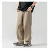 Men S Vintage Loose Fit Cotton Casual Solid Long Trousers