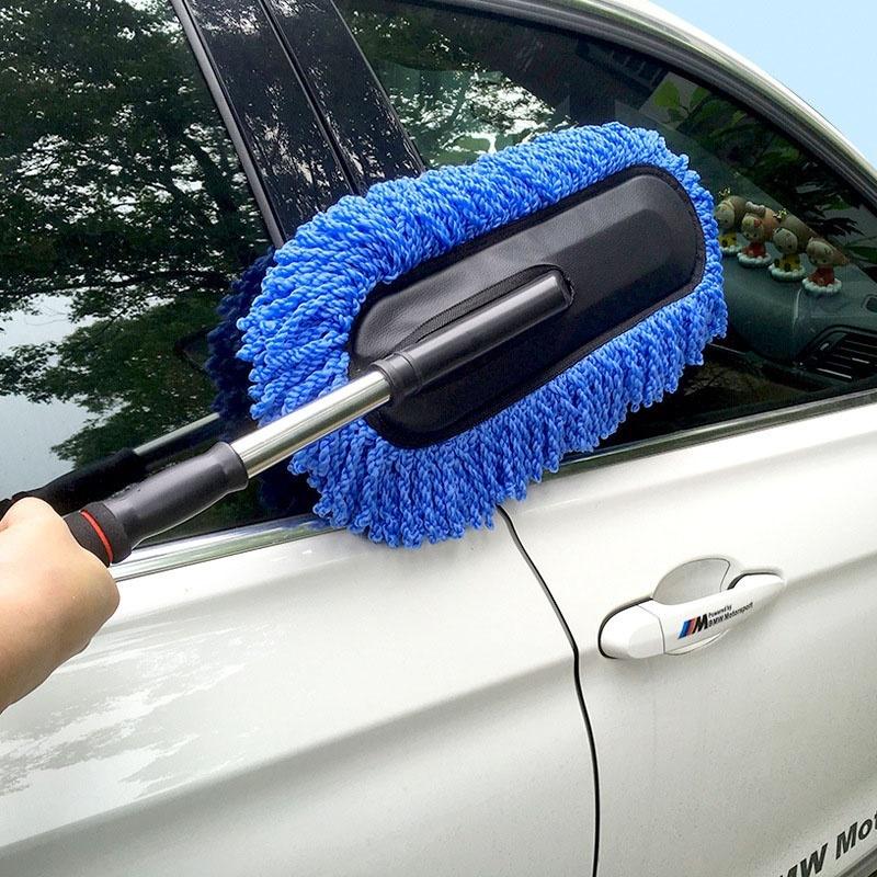 Kartáče na mytí aut z mikrovlákna s nastavitelnou rukojetí Škálovatelný kartáč na čištění auta Myčka na auto Clea