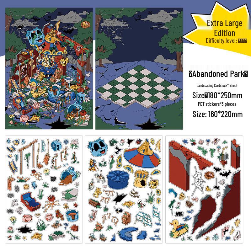 Infeel.Me 2.5D Scenery Stickers - 6th Edition Student Miniature Decoration Stickers