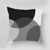 Luxury Home Decoration Cushion Cover Black Gray Dark Black and White Style Pillow Cover Office Sofa Cushion Cover