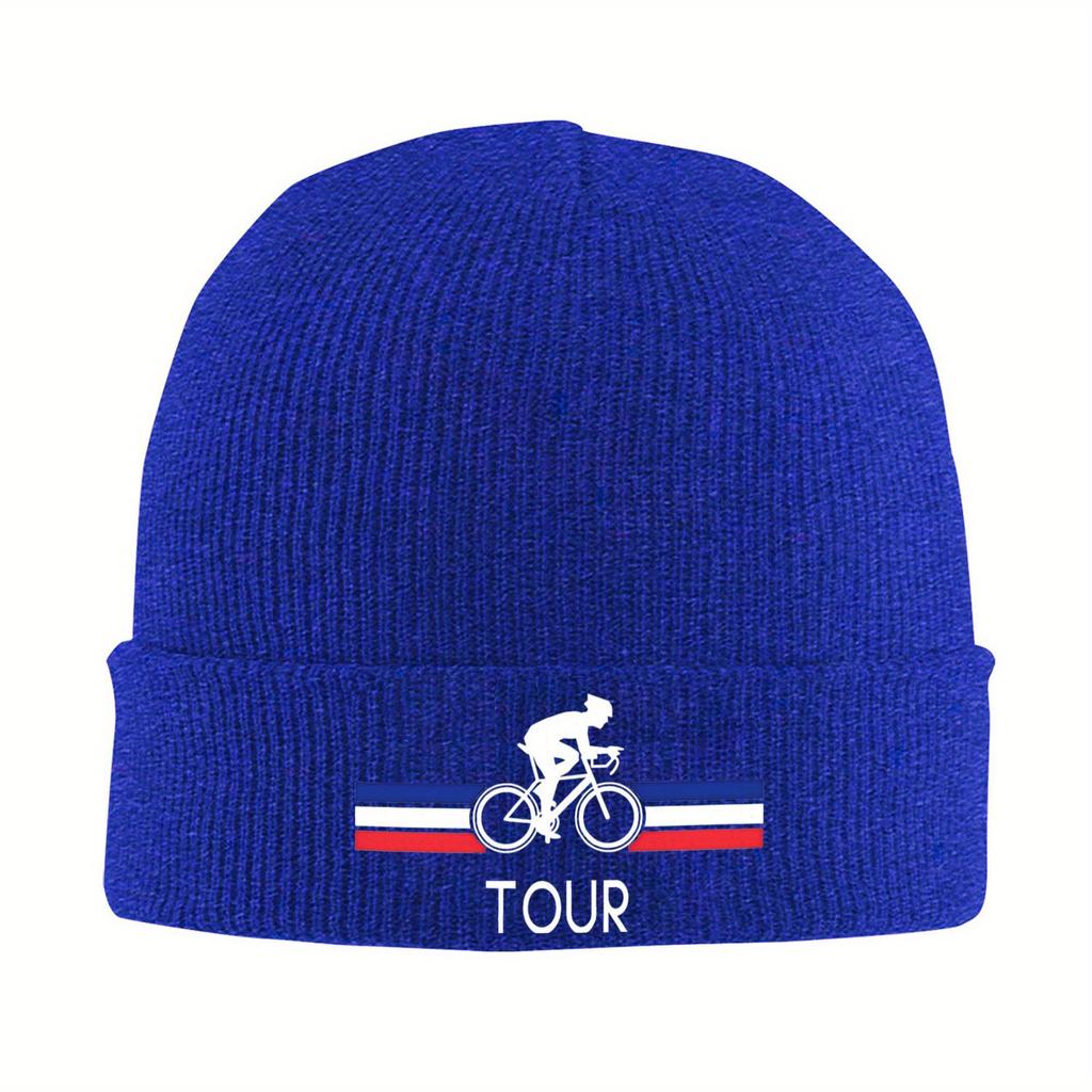 Unisex Strickmütze mit Bündchen Tadej Pogacar Radsport Straße Merch Winter Strick Beanie Mützen