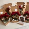11cm Mini Holiday Christmas Hanging Wreath With Bell Cinnamon Berries Pinecones DIY Decoration For Door Wall Window Ornament