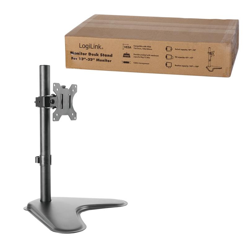 Logilink | Monitor Desk Mount | BP0044 | 13-32 " | Maximum Weight 8 kg | Black