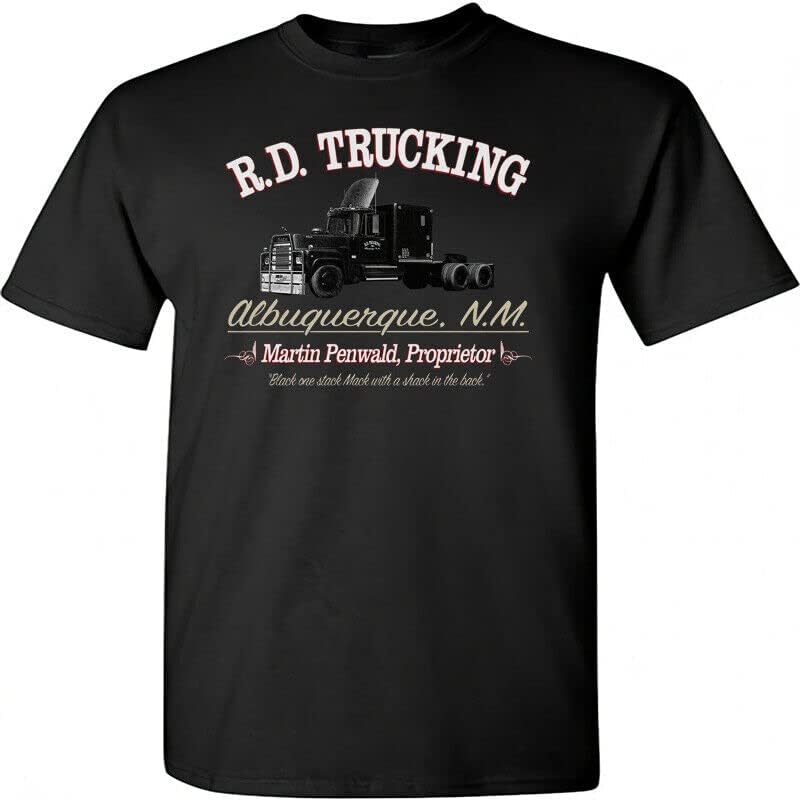 R.D. Trucking Convoy T-Shirt Trucker Retro 70s Film Movie Police XL чёрный