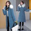 Women's Winter Long Thickened Cotton Jacket Hooded Cotton Jacket Cold Clothing