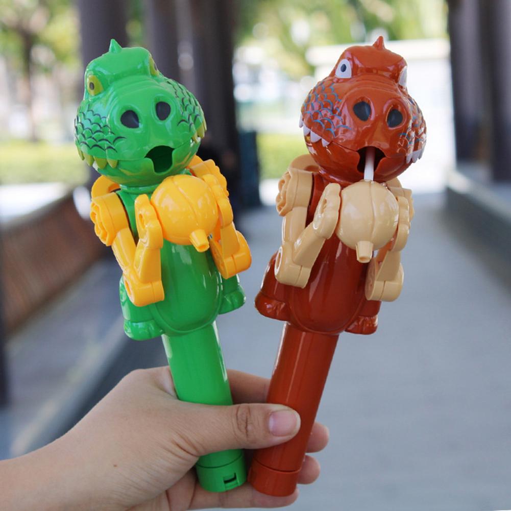 Dinosaur Lollipop Holder Fun Cartoon Plastic Candy Storage Toy Kid-Friendly Novelty Stress Relief Gift For Kids