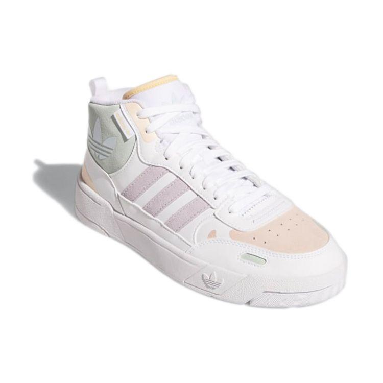 Adidas Originals Post Up Comfortable Non-Slip Durable Lightweight Mid-Top Skate Shoes Women Skate Shoes White H00223