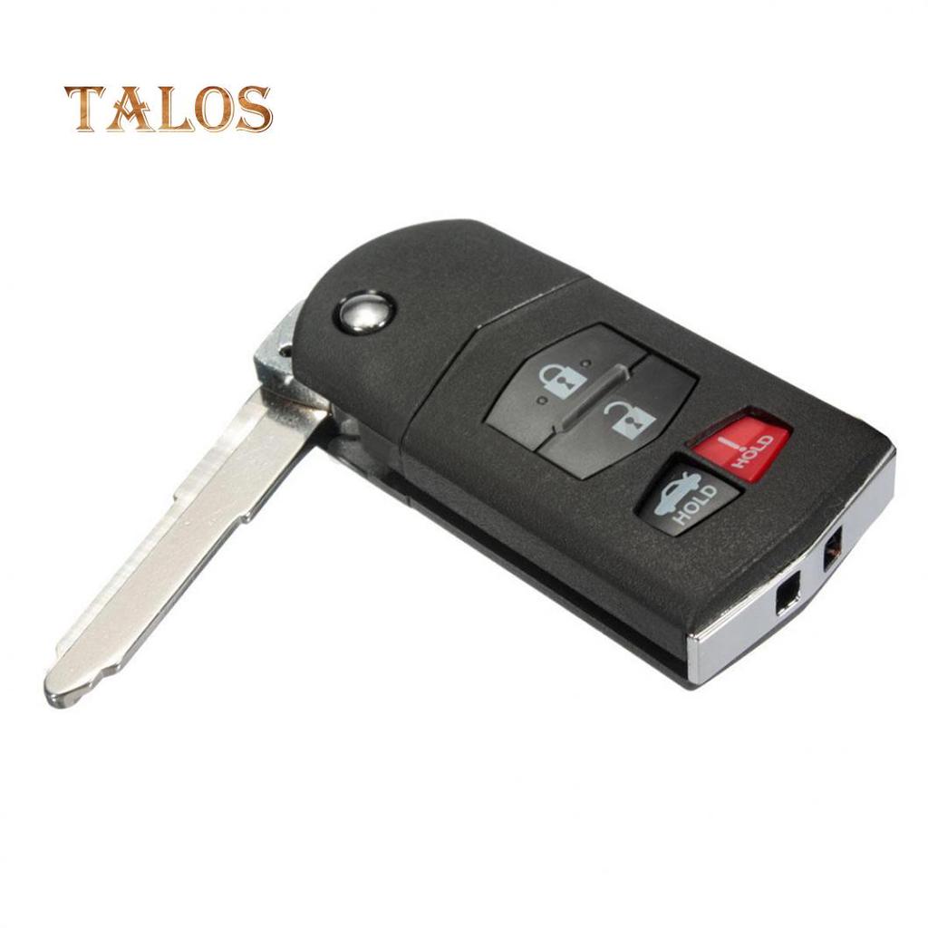 4 Buttons Remote Flip Key Fob Case Shell Blade for Mazda 3 5 6 RX-8 CX-7 CX-9 Car's Accessory