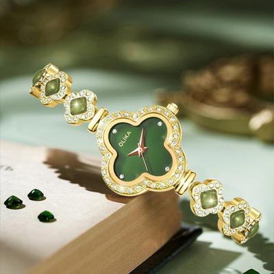 New TOP Brand Luxury Women's Watch With Box Waterproof Four Leaf Women's Quartz Watches
