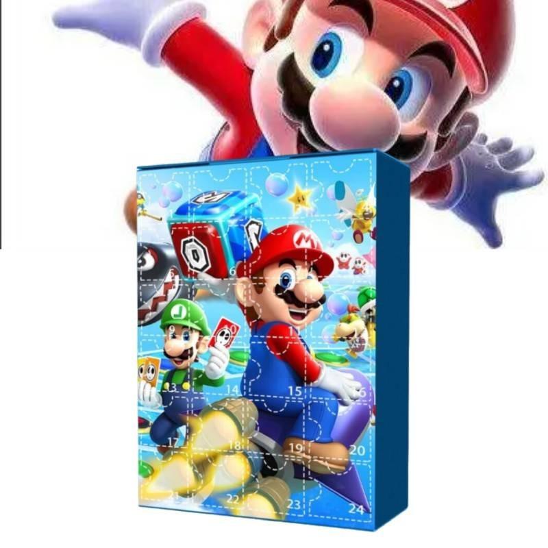 Christmas Advent Calendar Mario Sanrio Kids Holiday Countdown Toy Blind Box Set