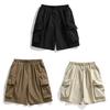 Hanlu Japanese Mens Cargo Shorts With Large Pockets For Outdoor Casual Summer Wear