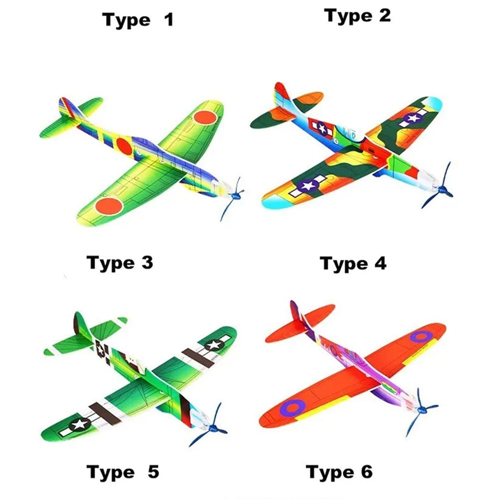12Pcs Foam Airplane Toy Glider Planes for Kids Party Favors Birthdays Gifts Prize Airplane Model Outdoor Flying Toys