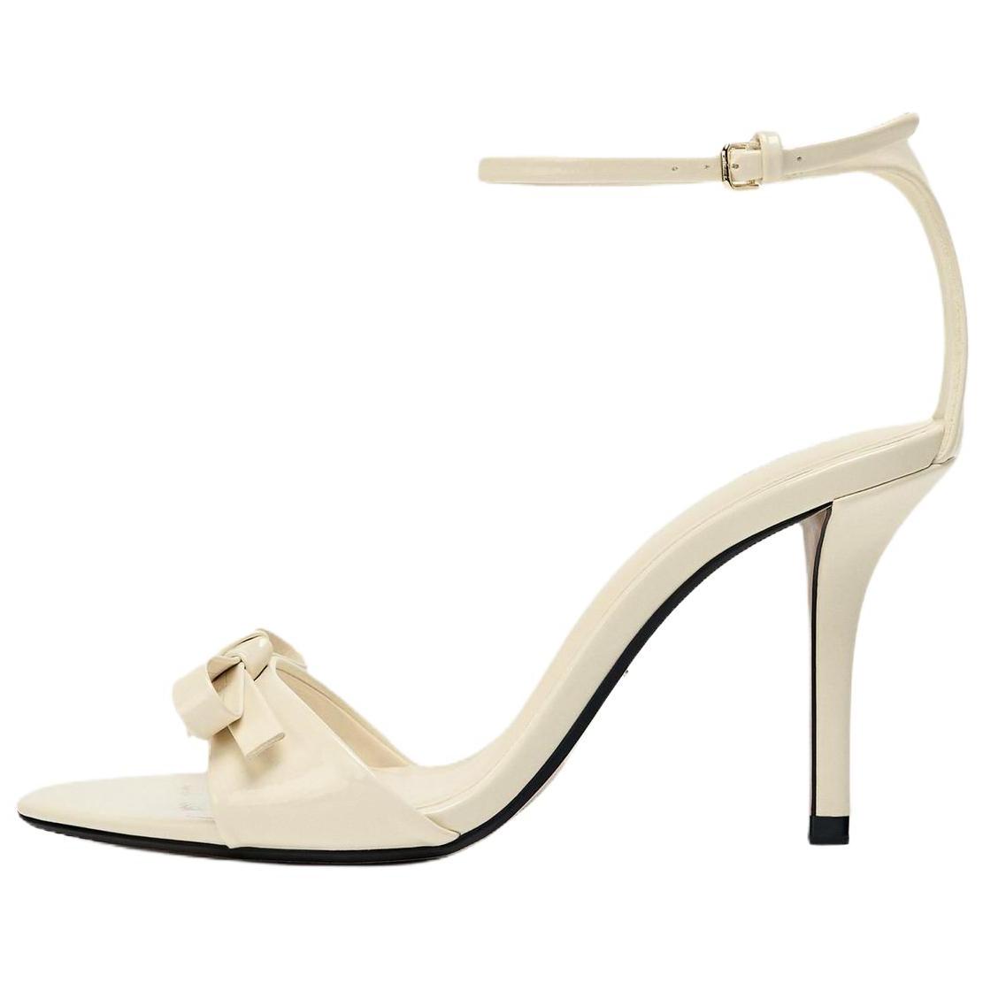 Zara Fashionable Bow Decor High Heel Sandals Women sandals Off-White 1339610002 39 7790₽