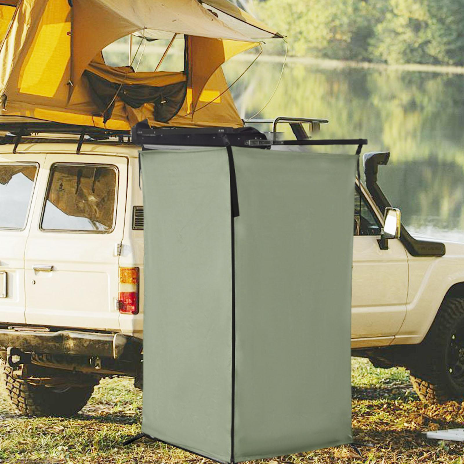 

Автомобільний бічний душовий намет для вуличної вбиральні та зони для переодягання Dark Green