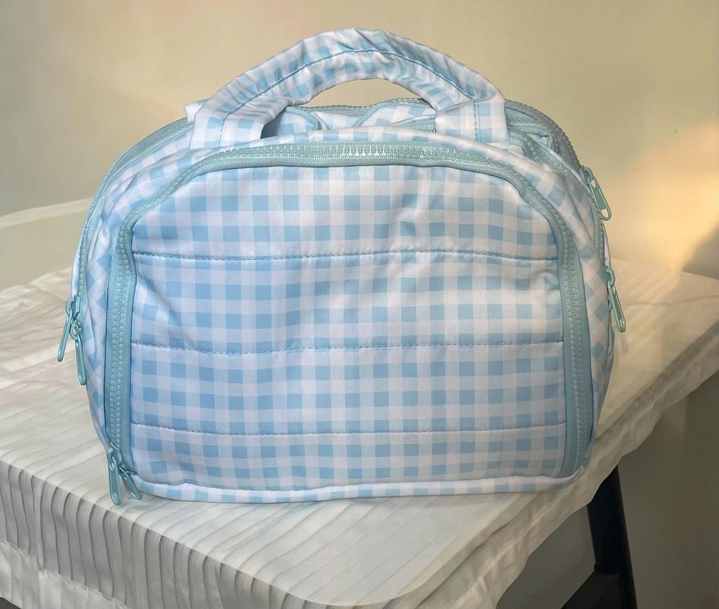 Waterproof Lightweight Partitioned Travel Makeup Bag - Large Capacity Portable Handheld Toiletry Organizer