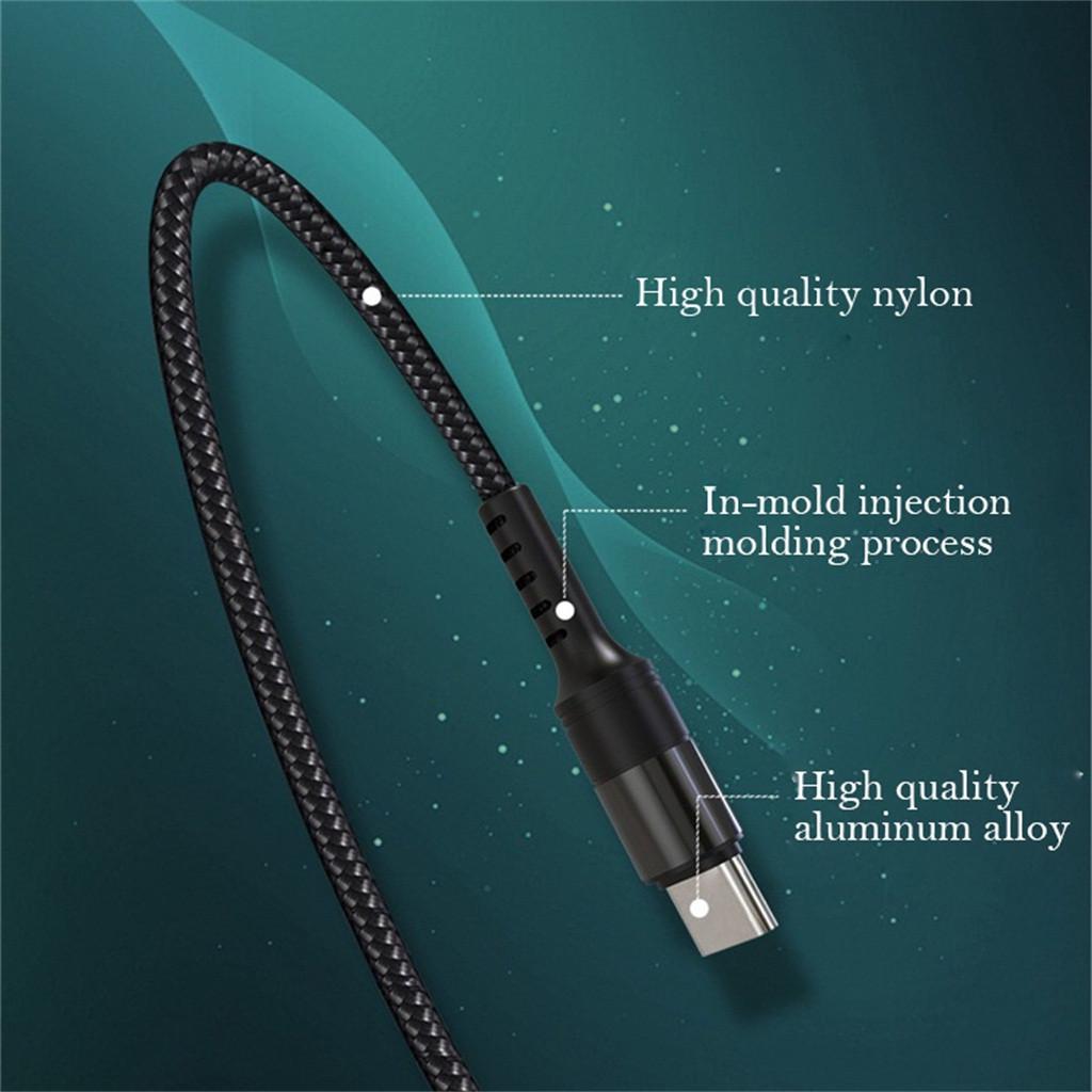5A High Fast Charge USB 3.0  type C Charging Nylon Cable for  For 