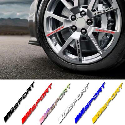 High-quality Modified Car Wheel Rims with Sport English Letters Reflective and Personalized Decoration