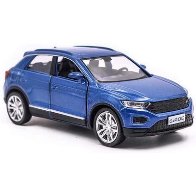 Modelos em escala 1/36 coletados para T-ROC modelo de liga de veículo modelo de carro acabado de fundição, modelo fundido de carro de brinquedo retrátil