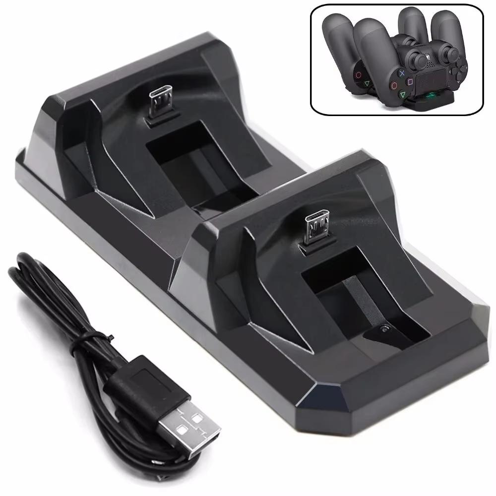 USB Dual Charger For PS4 Controller Accessories Charging Dock Stand Holder For Sony PlayStation 4 Wireless Gamepad Controle