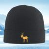 New Gold Goat Cartoon Style Horns Men Women Unisex Knitted Hat Beanie Pullover Cap Winter Thermal Warm Christmas Outdoor Cycling