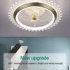 110V-220V Household Intelligent Silent Fan Lamp 6-speed Leaf Less Ceiling Fan Light Adjustable Bedroom Ceiling Fan Light
