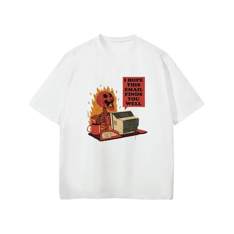Trendy Brand Luxury Men s Round Neck Short Sleeve Large Size Hand-painted Letter Graffiti T-shirt Men s and Women s T-shirts S