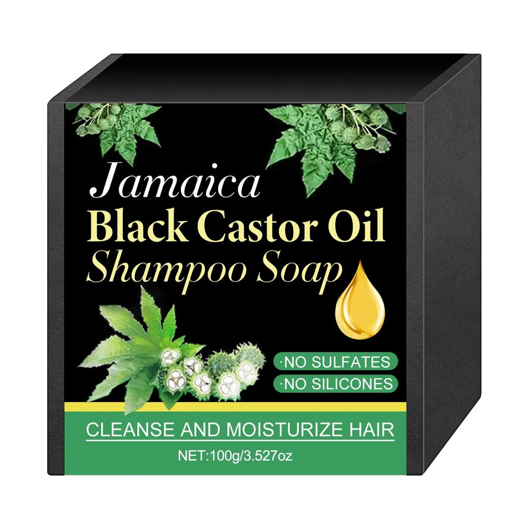 Black Castor Oil Shampoo Bar Cleanses And Moisturizes Dry, Weak Hair Strengthens Hair