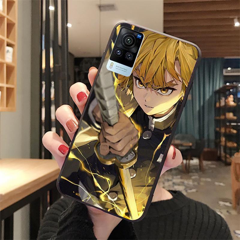 

Чехол для телефона Demon Slayer Agatsuma Zenitsu для VIVO V21E V21 V23 V23E V2109 Y53S Y33S Y55 Y76 Y31 Y21 Y72 Y01 Y21S Y11S VIVO Y11S