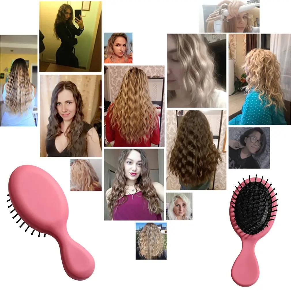Cute Mini Girls Hair Brush Comb Portable Detangler Massage Styling Tool for Women