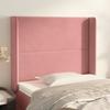 VidaXL Headboard with Ears Pink 103x16x118-128 Cm Velvet3119487