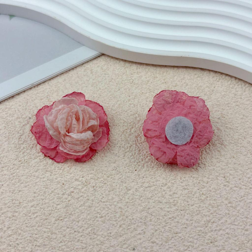 Handmade Burned Edge Mesh Flowers: DIY Accessories for Apparel, Shoes, Hair, Bags, and Brooches