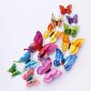 12Pcs Mixed Double Layer Butterfly 3D Wall Sticker For Wedding Decoration Magnet Butterflies Fridge Decals Home Room Decor