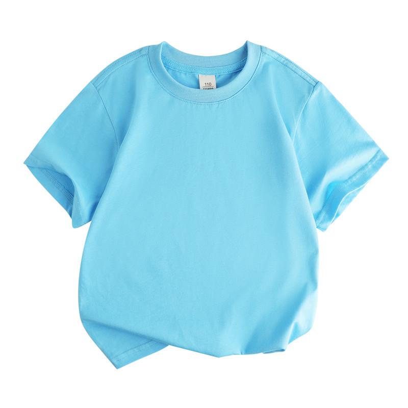 Summer Clothing Children's Short Sleeved T-shirt Cotton Half Sleeved Girls' Short Sleeved Children's Clothing Base
