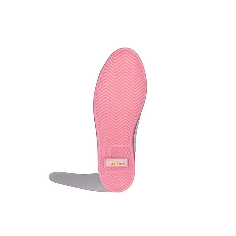Adidas Originals Sleek Z Minimalist Casual Slip-Resistant Lightweight Low-Top Skate Shoes Women Sneakers White Pink EF0776