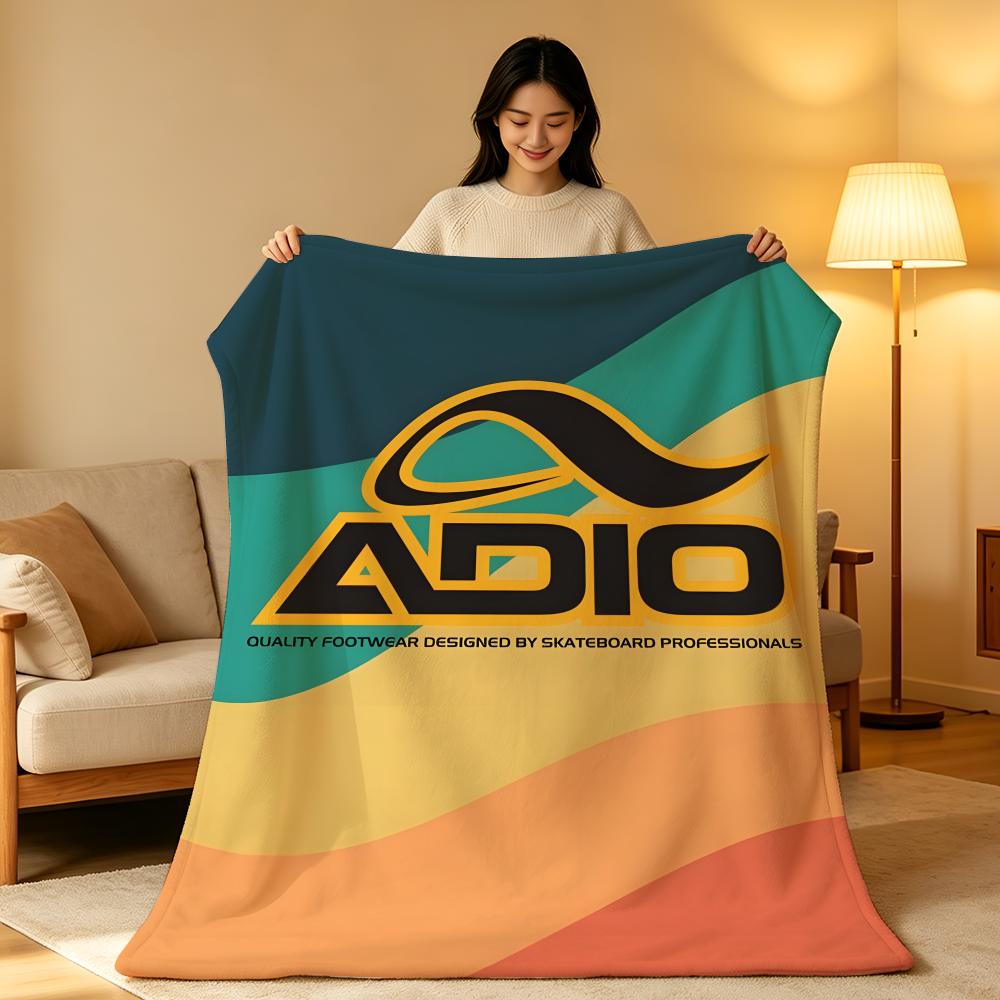 Brand A-Adio F-Footwear Throw High-Density Short Plush Blanket Soft Skin-Friendly for Sofa Nap Air-Conditioned Room