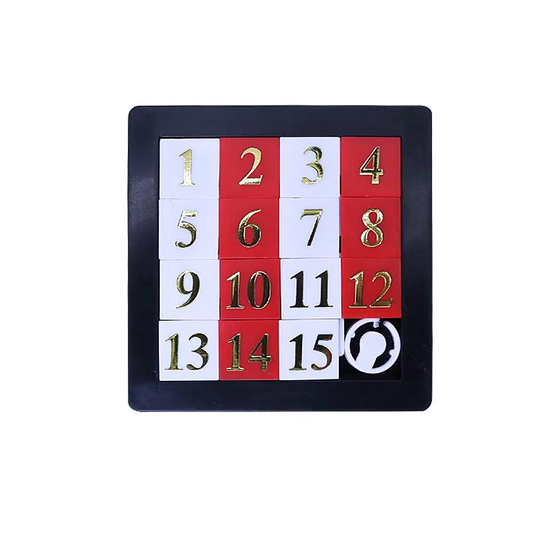 Nostalgic Number Sliding Puzzle Toy for Children's Early Education and Intellectual Development