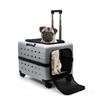 Large Pet Trolley Case Panoramic View Portable Cat Carrier Comfort Breathable Space Capsule Transparent Pet Transport Solution