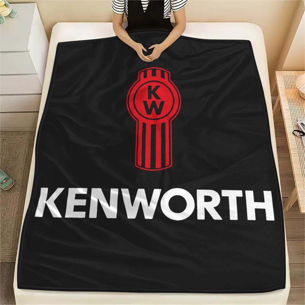Kenworth, Couverture Flanelle à Motifs, Haute Qualité Confortable pour Toutes les Saisons, Décoration Intérieure, Chaleur et Confort, Parfaite pour les Cadeaux.