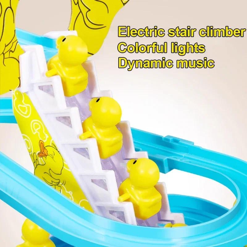 Children's Ducklings Climb Stairs, Cute Ducks Climb Stairs, Baby Electric Singing Toys, Duck Slides