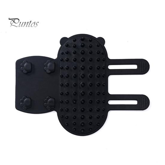 

1 шт./3 шт. Щітка для догляду за котами, регульована кутова щітка для подряпин, щітка для кота, обличчя, щітка для подряпин, стіл, силіконова гребінець для самомасажу, для котів, собак 1pc чорний