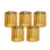10pcs Gold Silver Napkin Ring Chairs Buckles Wedding Event Decoration Crafts Rhinestone Bows Holder Handmade Party Supplies