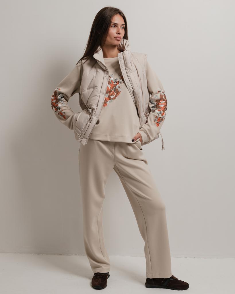 Suit with Vest PHARDI 7066 38 Beige (vest, Jacket, Trousers)