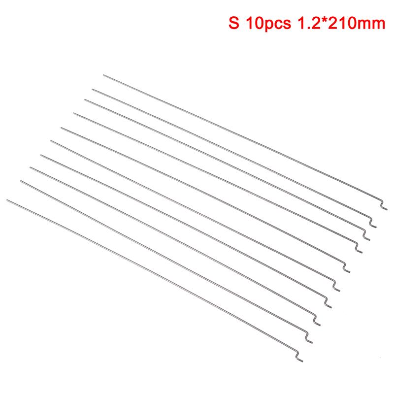 10Pcs Z Type D1.2Mm Steel Wire Push Pull Rod Pushrod For Rc Aircraft Airplane