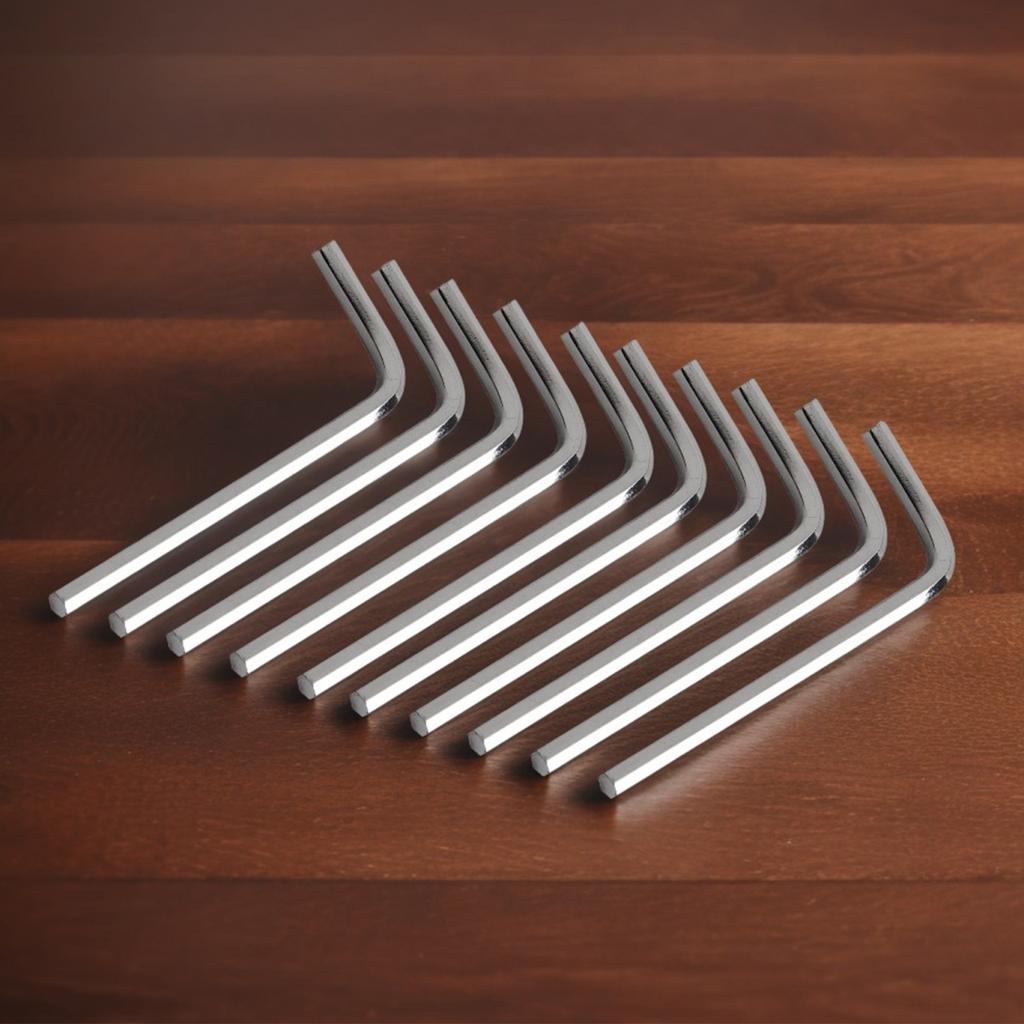 Convenient 10pcs L Type Hex Wrench Kit with Different Sizes for Any Task