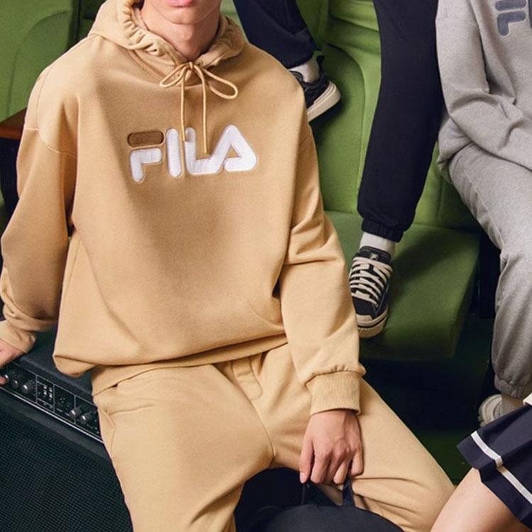 New FILA Sweatshirt Unisex Earth Yellow Khaki F51U238298FLK