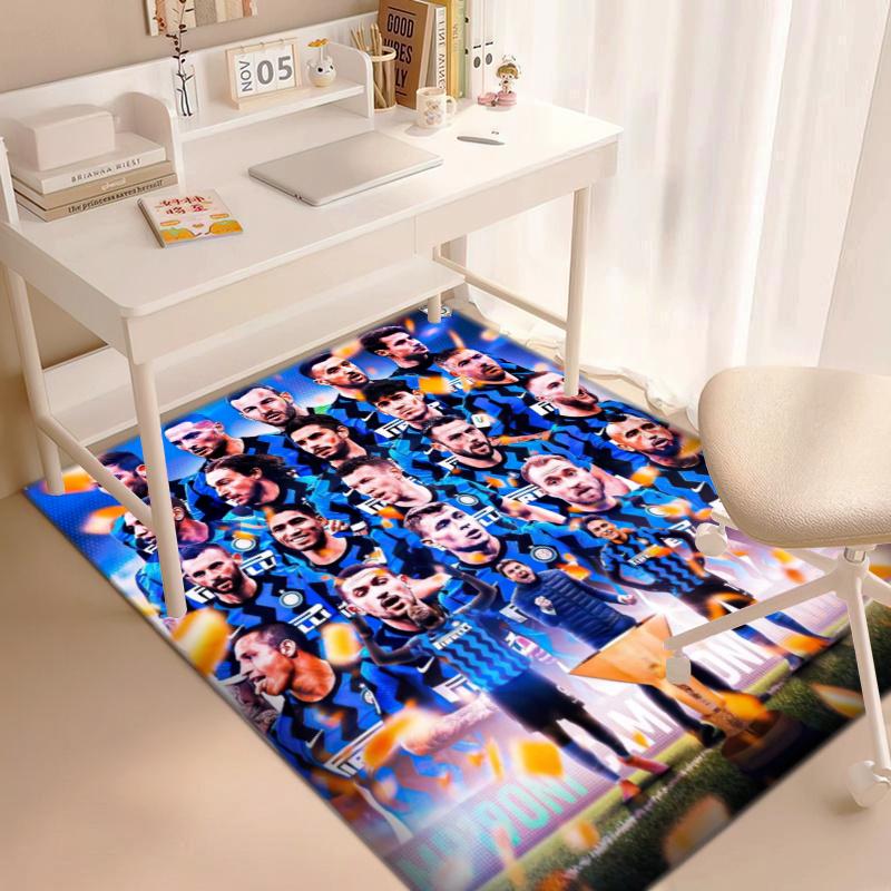 Famous F.C. Internazionale Milano football player Lautaro Martínez carpet is suitable for living room and bedroom office decorative carpet L5