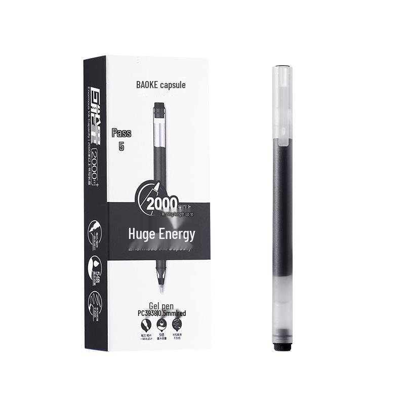 

Ручка гелевая Boke Super Write Signature Exam Black, большая емкость PC3938 Gel Pen