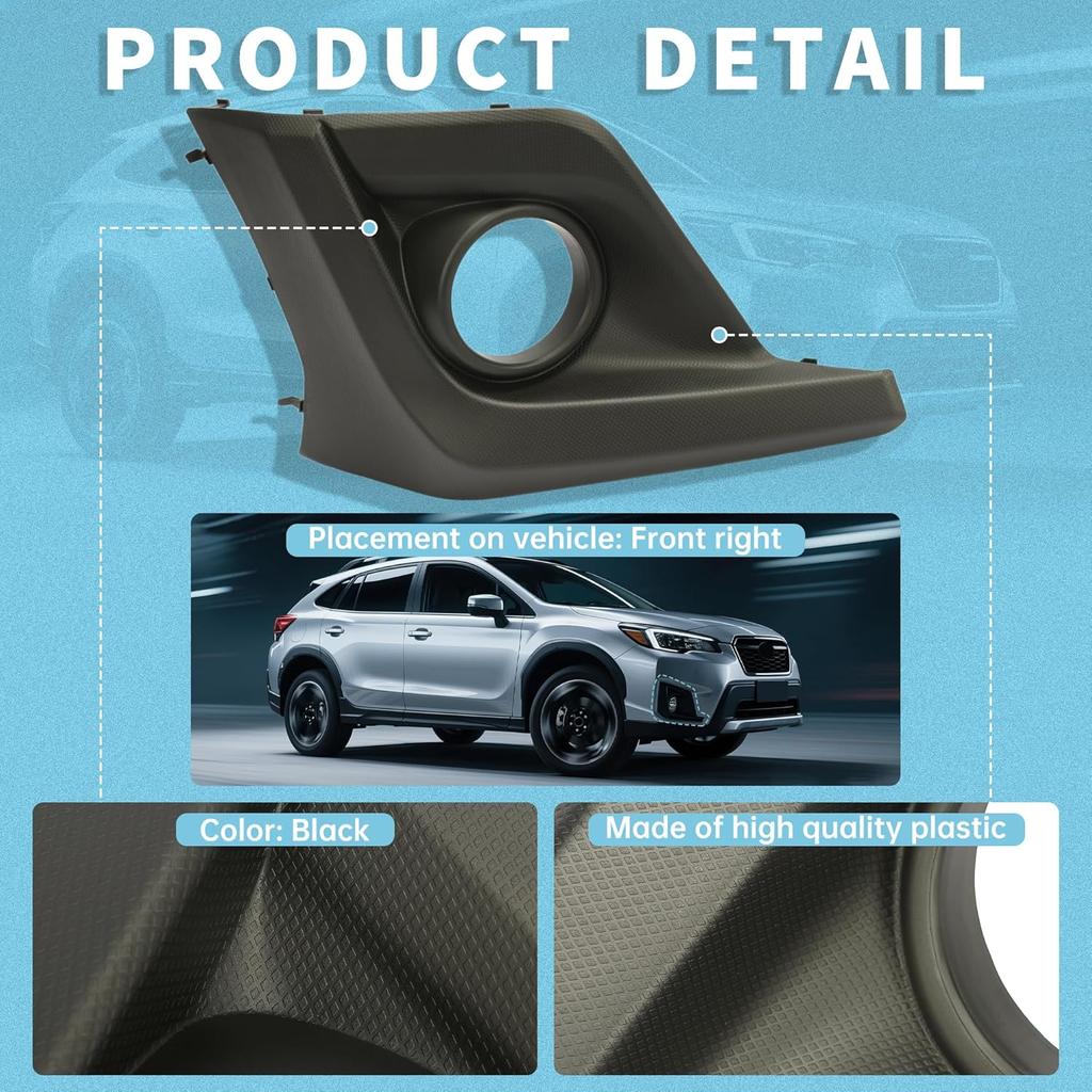 Copertura Cornice Faro Antinebbia Sinistro e Destro per Subaru Crosstrek 2018-2020 Paraurti Anteriore Rivestimento Faro Antinebbia 57731FL092 57731FL082