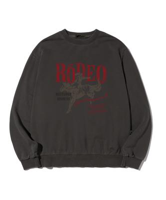 ESCAPEFROM Escf Rodeo Print Pigment Sweatshirt Charcoal